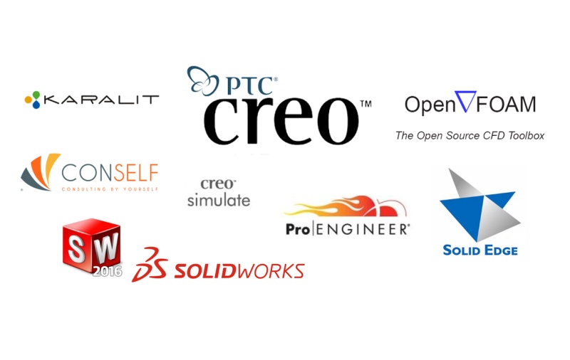 Creo-Solidworks-SolidEdge-OpenFOAM